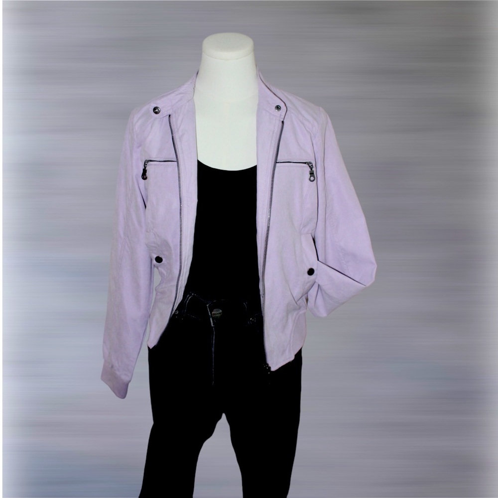 Lavender zip-up jacket